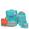 Lässig School Set Slim Unique - Schulranzen Set 7tlg. (Turquoise) - Markenkoffer