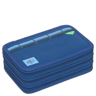 Lässig School Triple Pencil Case - Mäppchen (Unique Dark Blue) - Markenkoffer