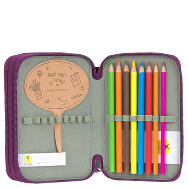 Lässig School Triple Pencil Case - Mäppchen (Unique Lilac) - Markenkoffer