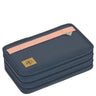 Lässig Triple Pencil Case - Mäppchen 21 cm befüllt (Dunkelblau Ozean Edition) - Markenkoffer