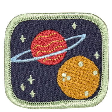 Lässig Zubehör School Patches Set - Anhänger/Patches (Space) - Markenkoffer