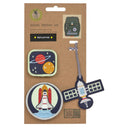 Lässig Zubehör School Patches Set - Anhänger/Patches (Space) - Markenkoffer
