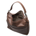 Mandarina Duck Mellow Leather Hobo - Schultertasche 33 cm (milk chocolate) - Ansicht 6