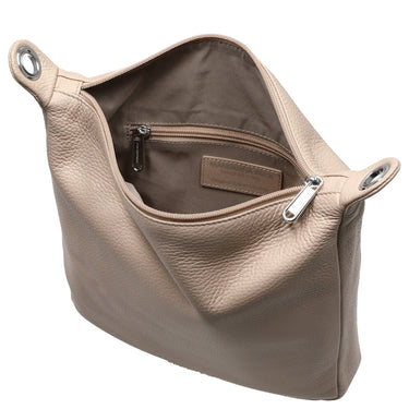 Mandarina Duck Mellow Leather - Schultertasche 28 cm (warm taupe) - Markenkoffer