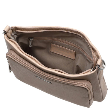 Mandarina Duck Mellow Leather - Umhängetasche 23 cm (warm taupe) - Markenkoffer