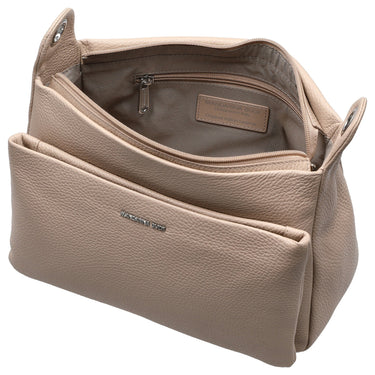 Mandarina Duck Mellow Leather - Umhängetasche 36 cm (warm taupe) - Ansicht 6
