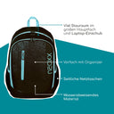 Neoxx FLOW - Schulrucksack 42.5 cm (Queen of the nite) - Markenkoffer