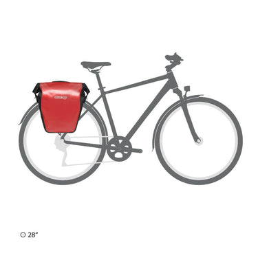 Ortlieb Back - Roller Core 20 - Hinterradtasche QL2.1 42 cm (red black) - Markenkoffer