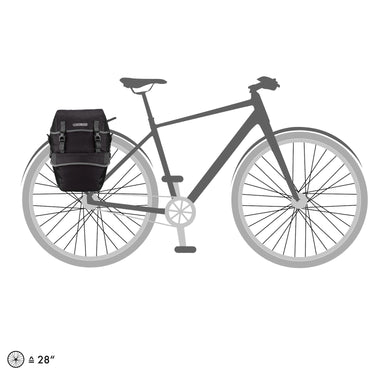 Ortlieb Bike - Packer Plus 42 - Hinterradtasche QL2.1 (2x21L) 42 cm (granite black) - Markenkoffer