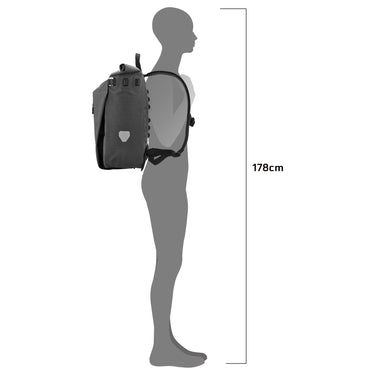 Ortlieb Vario Urban 20 Hinterradtasche - Rucksack 45 cm (pepper) - Markenkoffer