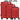 Paradise by CHECK.IN Havanna 2.0 - Trolley - Set 3tlg. (rot) - Markenkoffer