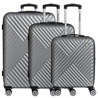 Paradise by CHECK.IN Kingston - 4 - Rollen - Trolley Set 3tlg. (silber) - Markenkoffer