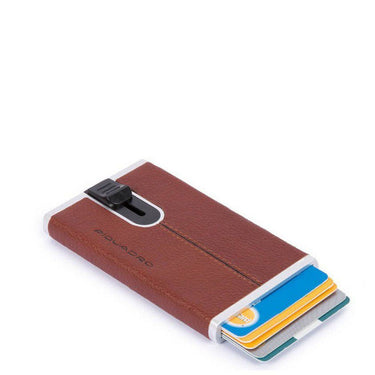 Piquadro Black Square - Kreditkartenetui 5cc 10 cm (brown) - Markenkoffer