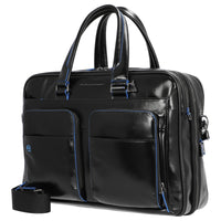 Piquadro Blue Square - Aktentasche 15" 41 cm erw. (black) - Markenkoffer