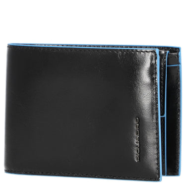Piquadro Blue Square - Herrengeldbörse 4cc 12.5 cm (black) - Markenkoffer