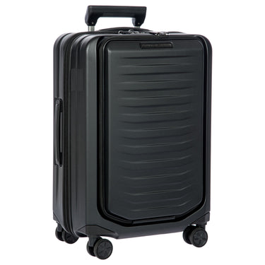 Porsche Design Roadster Hardcase - 4 - Rollen - Kabinentrolley mit Vortasche S 55 cm (black matt) - Markenkoffer