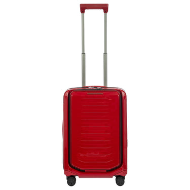 Porsche Design Roadster Hardcase - 4 - Rollen - Kabinentrolley mit Vortasche S 55 cm (carminrot) - Markenkoffer