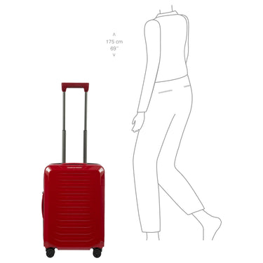 Porsche Design Roadster Hardcase - 4 - Rollen - Kabinentrolley S 55 cm (carmine red shiny) - Markenkoffer