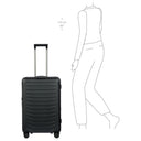 Porsche Design Roadster Hardcase - 4 - Rollen - Trolley M 69 cm erw. (black matt) - Markenkoffer