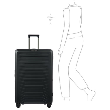 Porsche Design Roadster Hardcase - 4 - Rollen - Trolley XL 83 cm erw. (black matt) - Markenkoffer