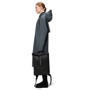 Rains Rolltop - Rucksack 16" 48 cm (black grain) - Markenkoffer