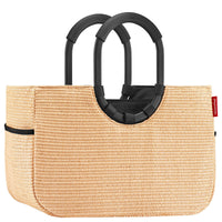reisenthel loopshopper M / Shopper 40 cm (frame raffia black) - Markenkoffer