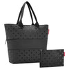 reisenthel shopper e1 - Gift Set 2 pcs. (glossy dots black)