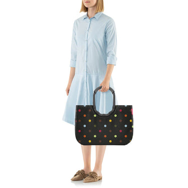 reisenthel shopping loopshopper L - Einkaufstasche mit Bügel 46 cm (frame dots) - Markenkoffer