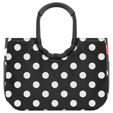 reisenthel shopping loopshopper L - Einkaufstasche mit Bügel 46 cm (frame dots white) - Markenkoffer