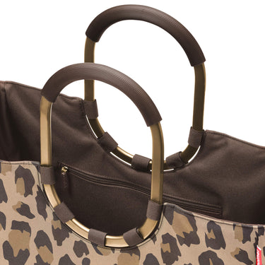 reisenthel shopping loopshopper L - Einkaufstasche mit Bügel 46 cm (frame leo macchiato) - Markenkoffer