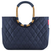 reisenthel shopping loopshopper L - Shopping Bag with Frame 46 cm (Color: frame rhombus midnight gold)
