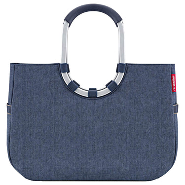 reisenthel shopping loopshopper L - Einkaufstasche mit Bügel 46 cm (herringbone dark blue) - Markenkoffer