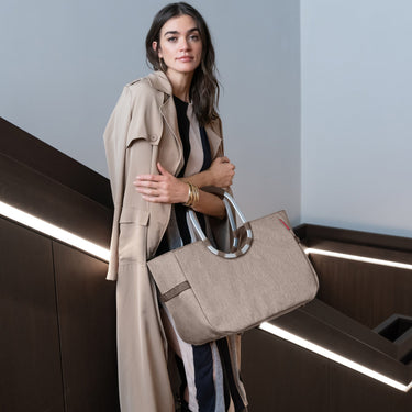 reisenthel shopping loopshopper L - Einkaufstasche mit Bügel 46 cm (herringbone) - Markenkoffer