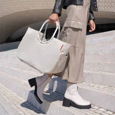 reisenthel shopping loopshopper L - Einkaufstasche mit Bügel 46 cm (herringbone sand) - Ansicht 5