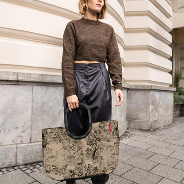 reisenthel shopping loopshopper L - Einkaufstasche mit Bügel 46 cm (jacquard brown) - Markenkoffer