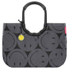 reisenthel shopping loopshopper L - Shopping Bag with Frame 46 cm (smiley grey)