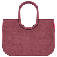 reisenthel shopping loopshopper L - Einkaufstasche mit Bügel 46 cm (twist maroon) - Markenkoffer
