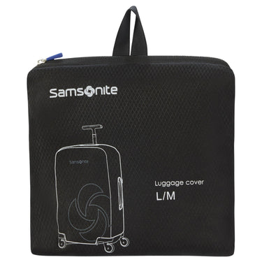 Samsonite Foldable Kofferschutzhülle M/L - Regenhülle (schwarz) - Markenkoffer