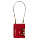 Samsonite TA Revolution Cablelock 3 Dial - Schloss (red) - Markenkoffer