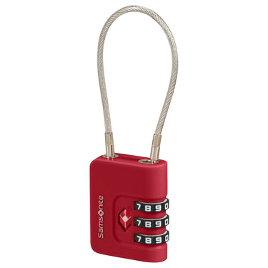 Samsonite TA Revolution Cablelock 3 Dial - Schloss (red) - Markenkoffer