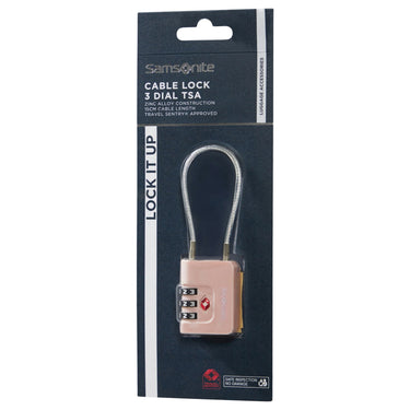 Samsonite TA Revolution Cablelock 3 Dial - Schloss (rose) - Markenkoffer