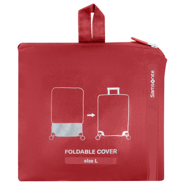 Samsonite Ta Revolution Foldable Kofferschutzhülle L - Regenhülle (red) - Markenkoffer