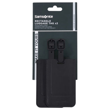 Samsonite Ta Revolution Rectangle Luggage Tag - Kofferanhänger 2tgl. (black) - Markenkoffer