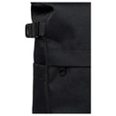 Sandqvist Icon Rolltop - Rucksack M 14" 60 cm (black/ black with black leather) - Markenkoffer