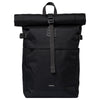 Sandqvist Icon Rolltop - Rucksack M 14" 60 cm (black/ black with black leather)