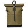 Sandqvist Icon Rolltop - Rucksack M 14" 60 cm (olive drab with black leather) - Markenkoffer