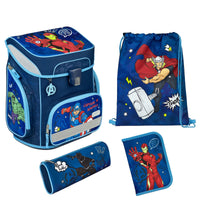 Scooli EasyFit - Schulranzen Set 5tlg. (Avengers) - Markenkoffer