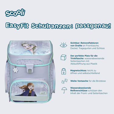 Scooli EasyFit - Schulranzen Set 5tlg. (Frozen) - Markenkoffer