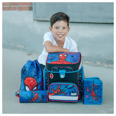 Scooli EasyFit - Schulranzen Set 5tlg. (Spider - Man) - Markenkoffer