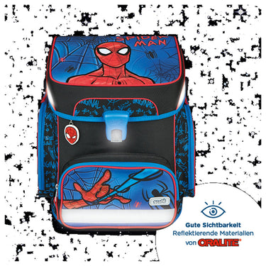 Scooli EasyFit - Schulranzen Set 5tlg. (Spider - Man) - Markenkoffer